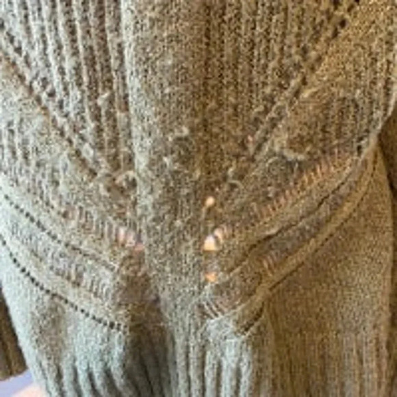 Torrid Cable Knit Olive Green Women Sweater Plus Size 1/1X - Picture 5 of 5